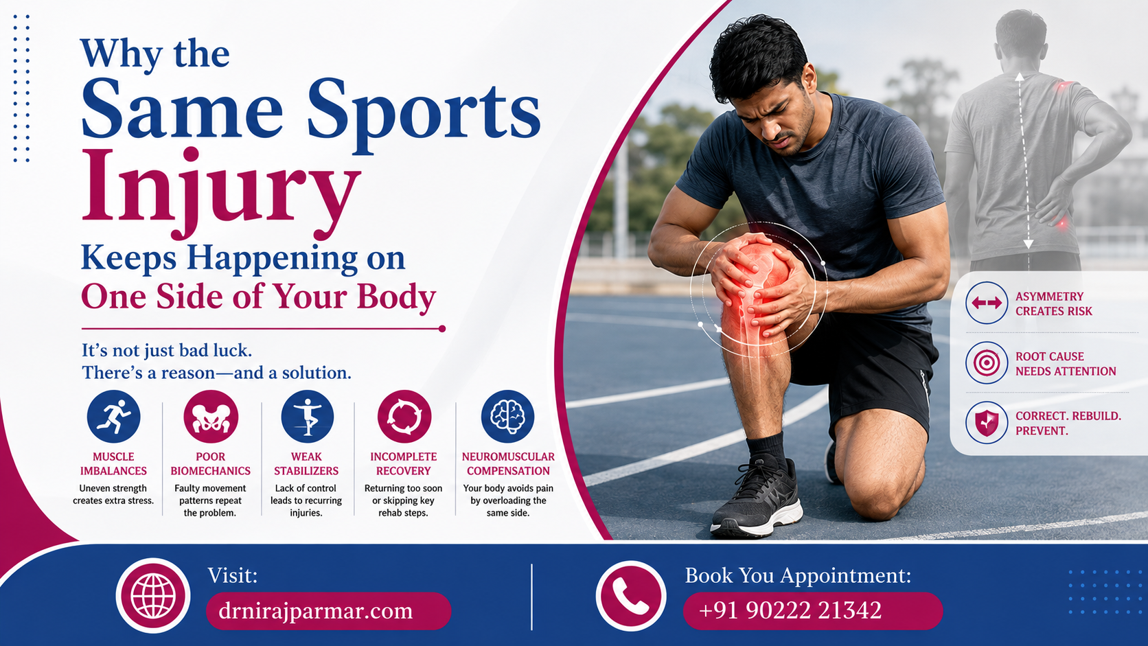 Why the Same Sports Injury Keeps Happening on One Side of Your Body